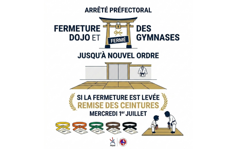 Fermeture du dojo